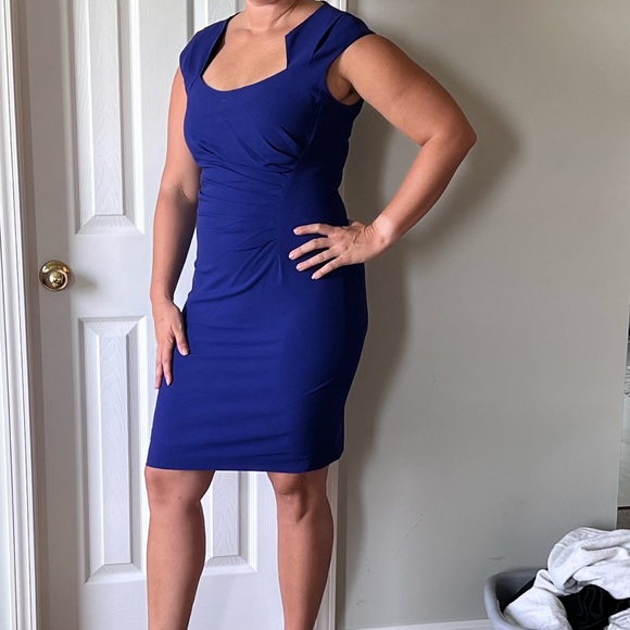 Calvin Klein Dresses & Skirts - Blue Calvin Klein cap sleeve dress